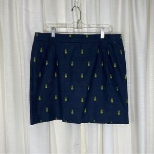 J.Crew Factory Pineapple mini skirt